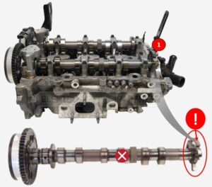 In this engine, the reference mark can rotate on the camshaft, which might not be the first thing to check – if not for this bulletin.